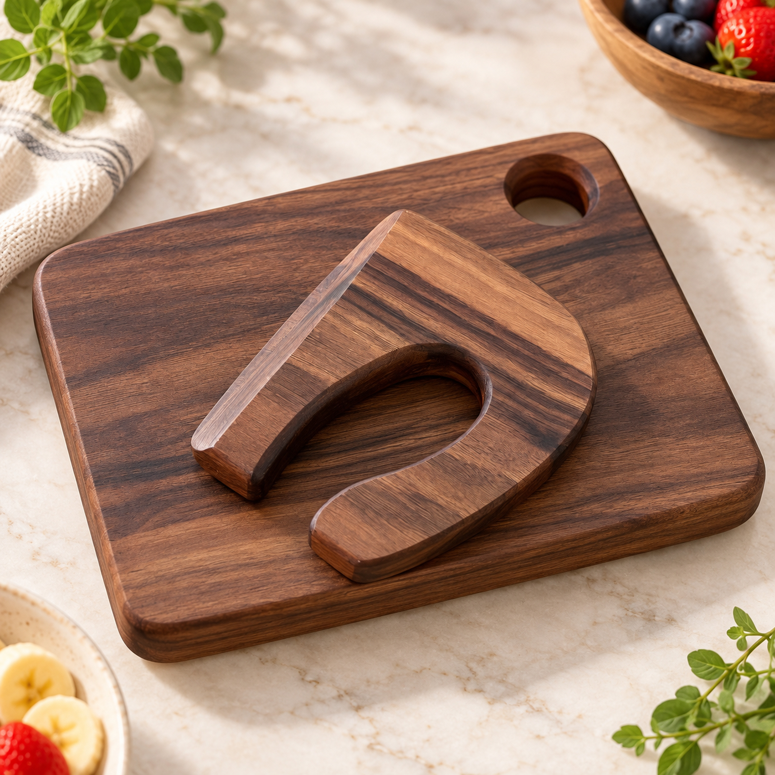 Handmade Kids Cutting Board & Wooden Knife Set Featured Image