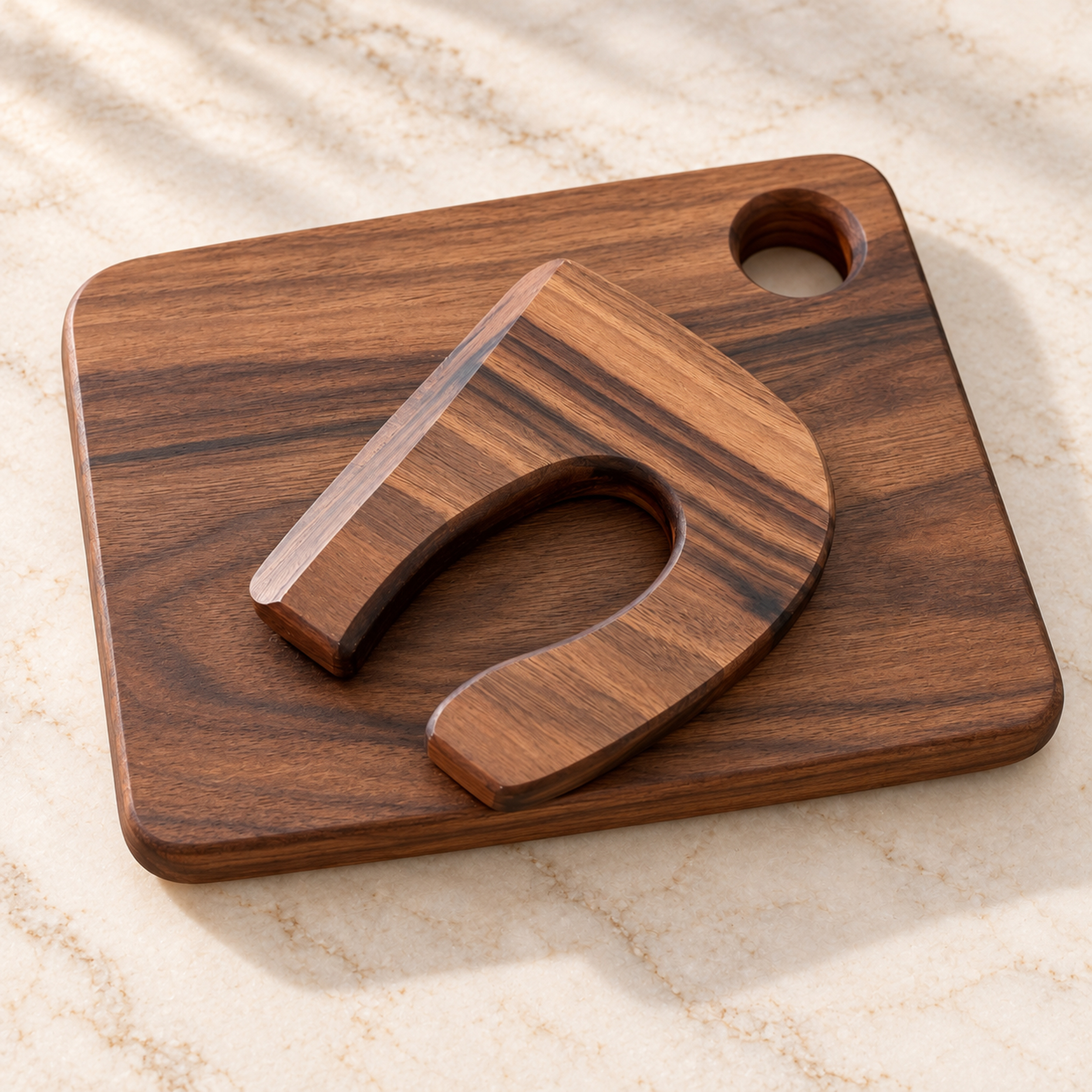 Handmade Kids Cutting Board & Wooden Knife Set - Image 12