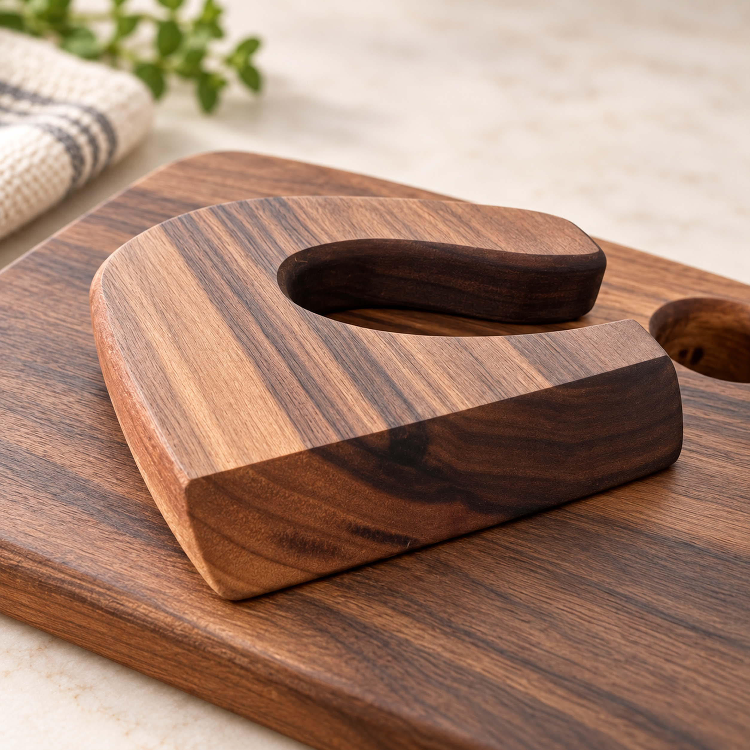 Handmade Kids Cutting Board & Wooden Knife Set - Image 13